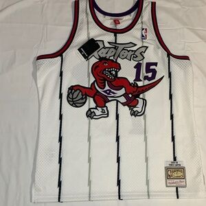 Mitchell & Ness Toronto Raptors White and Purple Jersey